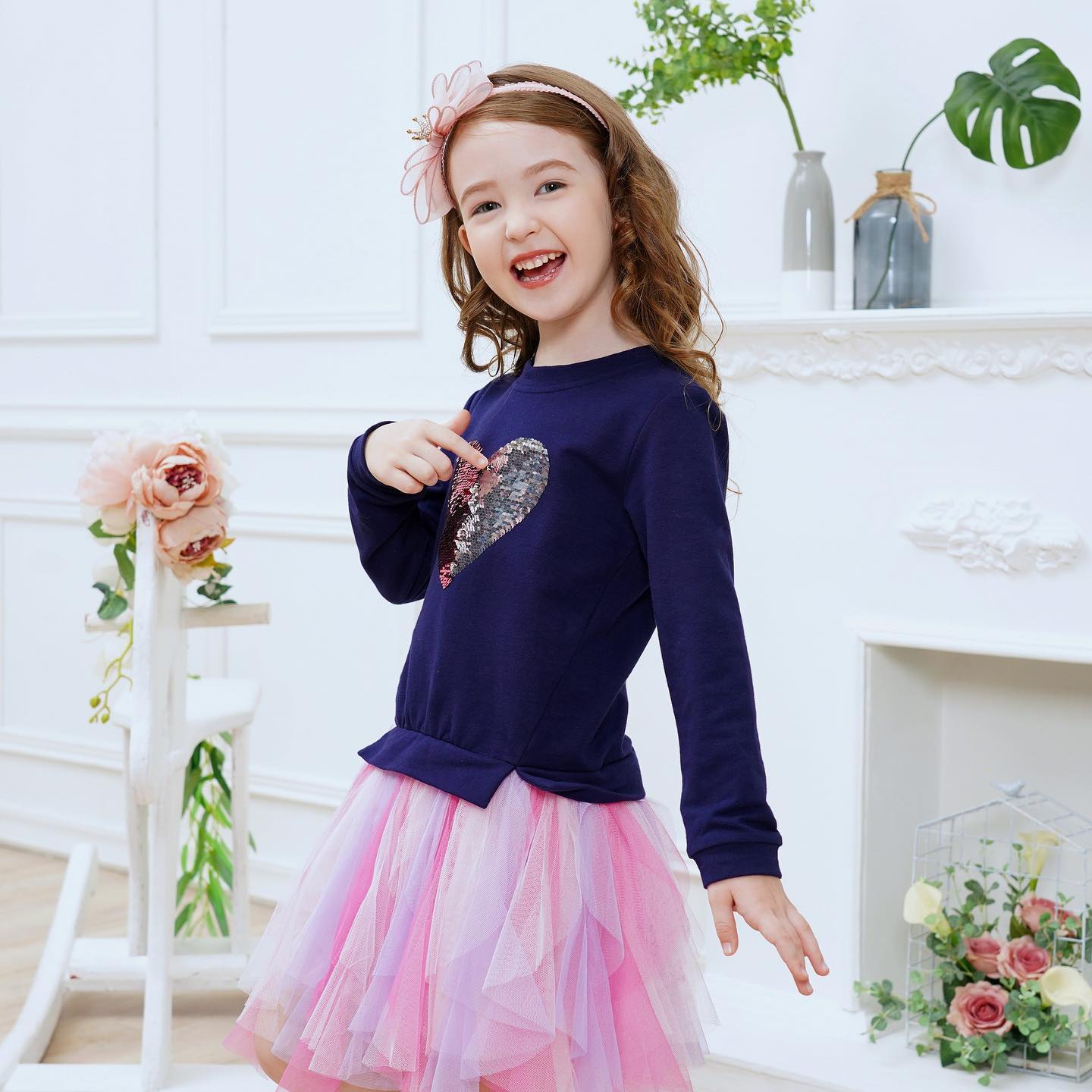 Brave Heart Long Sleeve Tutu Dress