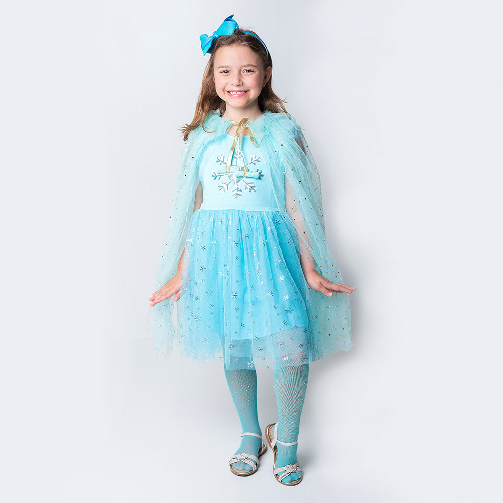 Snow Princess Long Sleeve Tutu Dress