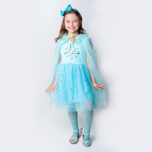 Snow Princess Long Sleeve Tutu Dress