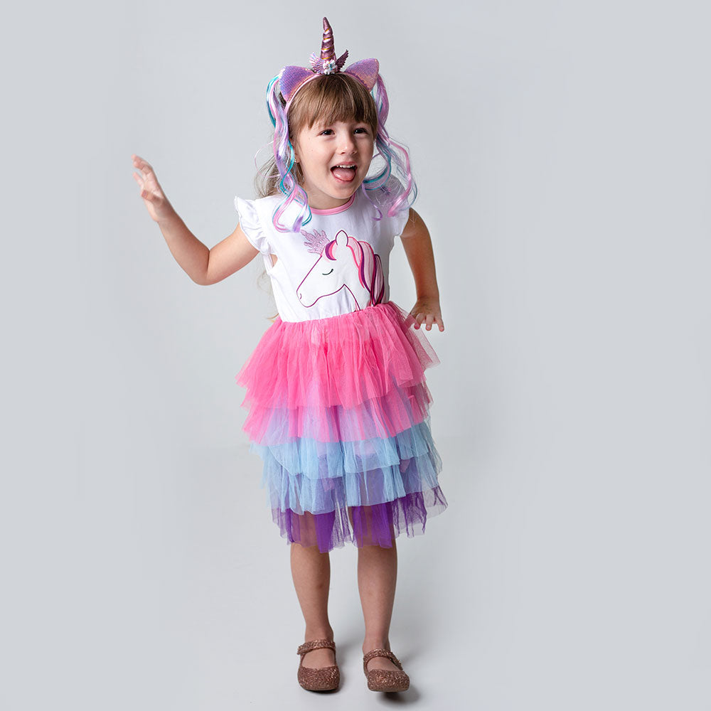 Sarah Flutter Short Sleeve Tutu Dress