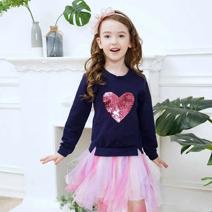 Brave Heart Long Sleeve Tutu Dress