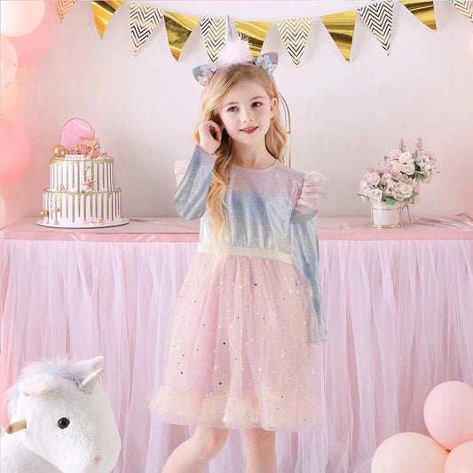 Princess Ball Long Sleeve Tulle Dress