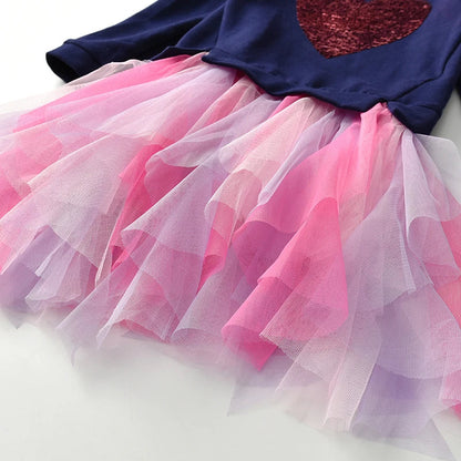 Brave Heart Long Sleeve Tutu Dress