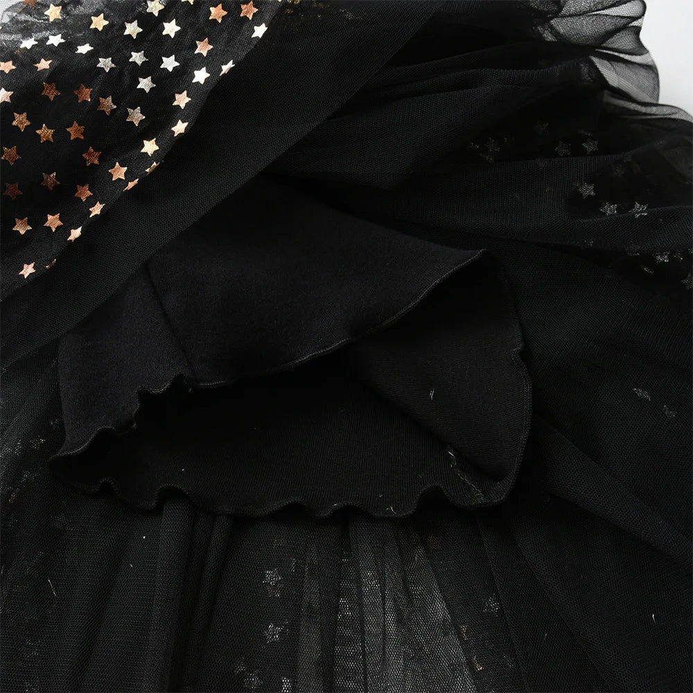 Night Star Sleeveless Tulle Dress