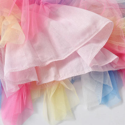 Heloisa Ruffled Short Sleeve Tutu Dress