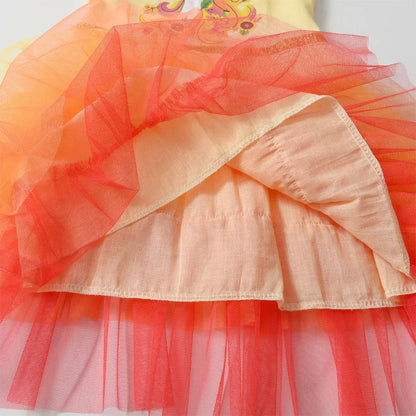 Nanda Ruffled Short Sleeve Tutu Dress