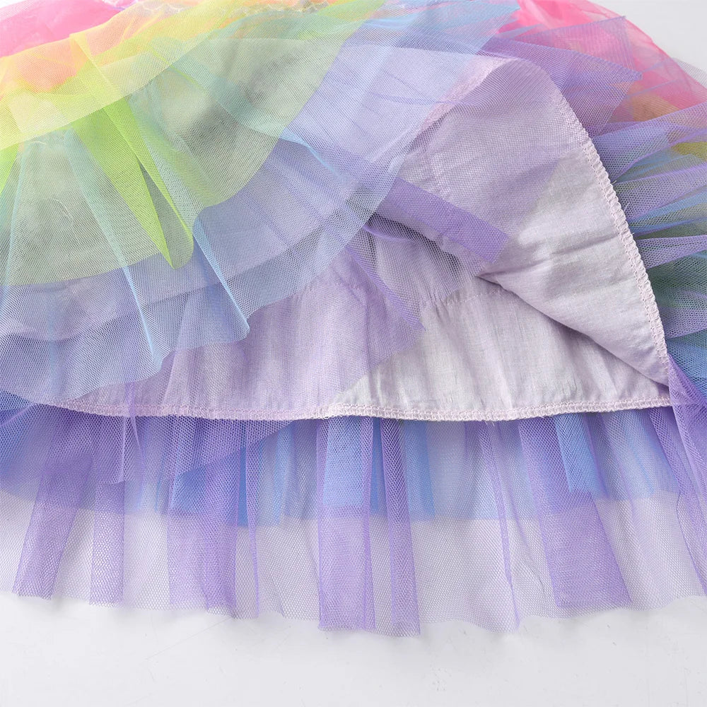 Tropical Mermaid Sleeveless Tutu Dress