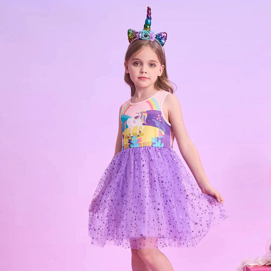 Luiza Unicorn Sleeveless Tulle Dress